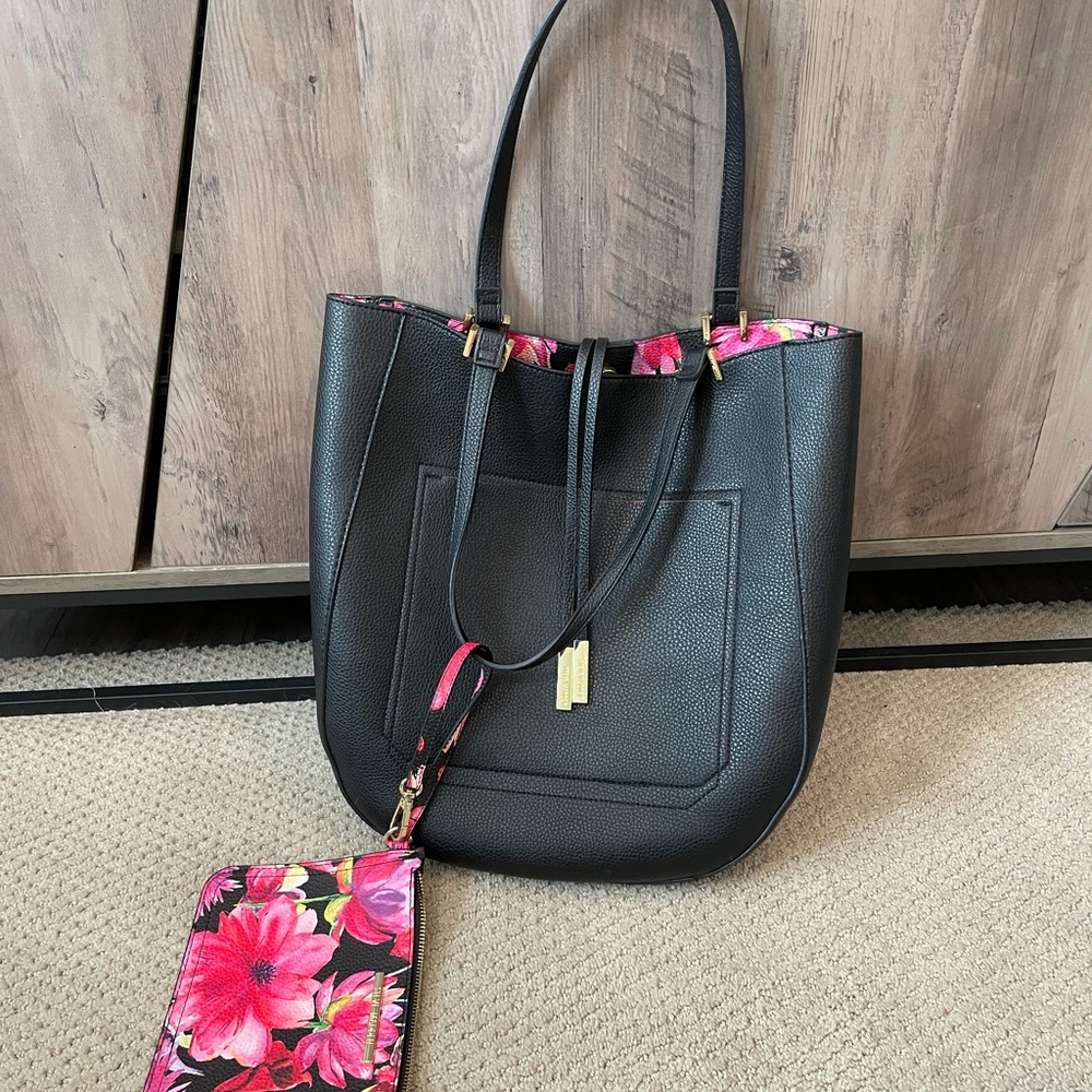 Steve Madden Tote Bag with floral inside print